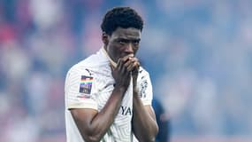 Ibrahim Hafiz avec Reims lors de la 34e journée de Ligue 1 à Lille