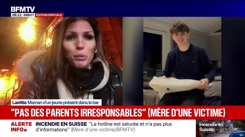 "Ça fait plus de 30 heures que je cherche mon fils": le témoignage de la mère d'un jeune Français porté disparu après l'incendie de Crans-Montana