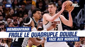 NBA: Wembanyama frôle le quadruple double face aux Nuggets