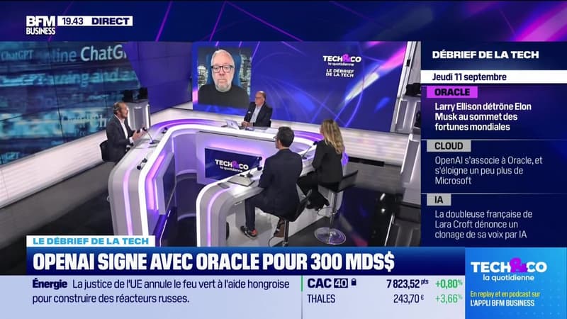Oracle s'envole grÃ¢ce Ã  l'IA - 11/09