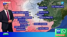 Météo Alpes du Sud: un ciel voilé mais de la douceur ce lundi, jusqu'à 23°C à Digne-les-Bains
