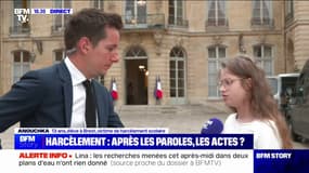 "Minute de silence contre le harcèlement scolaire": Anoucka, une élève de 13 ans victime d'harcèlement, explique la proposition qu'elle a faite à Brigitte Macron