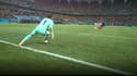 Le pied gauche de Yann Sommer touche la ligne de but au moment de la frappe de Kylian Mbappé