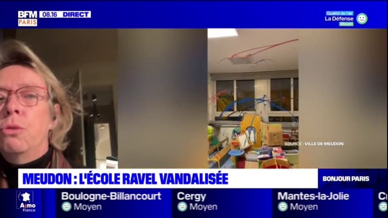 Ecole vandalisée à Meudon: la première adjointe au maire fait part de son choc
