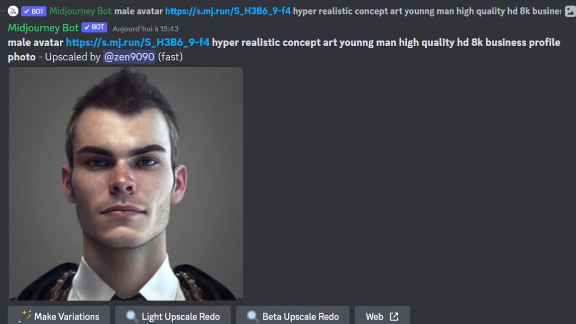 Les expressions "hyper realistic", "high quality", "4k" ou "8k" permettent de forcer Midjourney à générer une image particulièrement réaliste. Les expressions "hyper realistic", "high quality", "4k" ou "8k" permettent de forcer Midjourney à générer une image particulièrement réaliste.