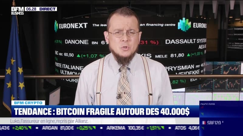 BFM Crypto: Bitcoin fragile autour des 40 000 dollars - 25/01
