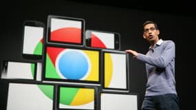 Le logo de Chrome, le navigateur de Google.