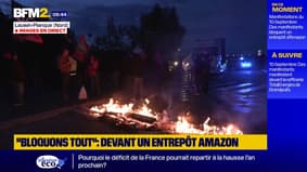 10 septembre: des manifestants bloquent un entrepôt d'Amazon dans le Nord