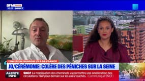 “On espère retomber sur nos pieds”: Arnaud Séité, propriétaire de péniches commerciales sur la Seine, exprime sa colère en marge de la cérémonie des JO