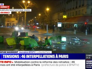 Paris: la situation reste tendue place de la Bastille