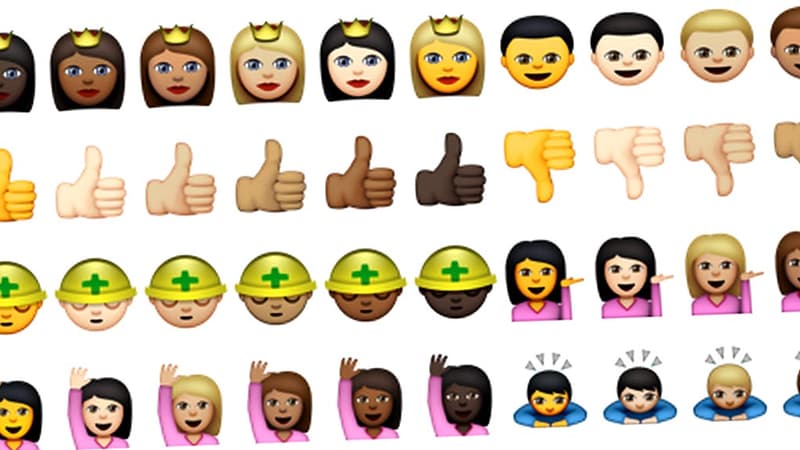 Les nouveaux emoji d'Apple font la part belle à la diversité culturelle.