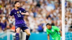 Lionel Messi avec l'Argentine face au Honduras, le 23 septembre 2022