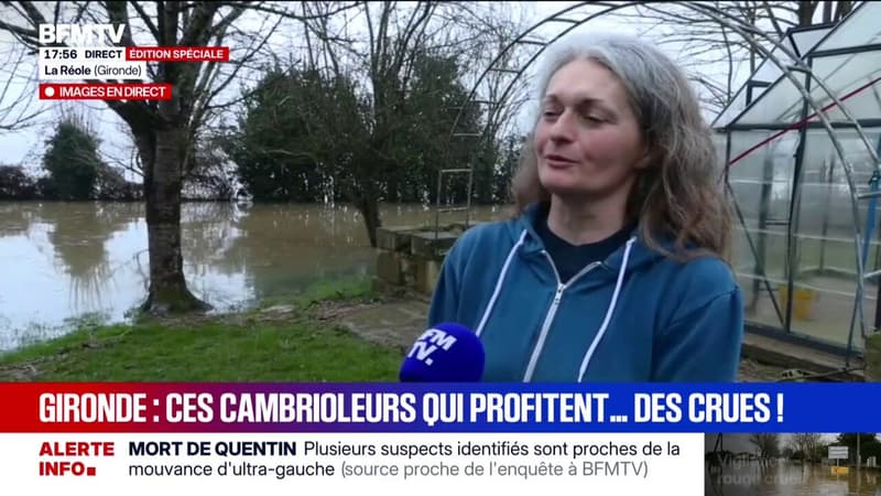 Des cambrioleurs profitent des crues: "Ils se sont fait passer pour des gendarmes", explique cette sinistrée