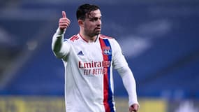 Xherdan Shaqiri avec l'OL, à Lyon le 1er février 2022