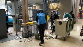Les salariés de Label Propreté ont repris le travail à la gare Saint-Charles de Marseille le 22 février 2023, après six jours de grève.