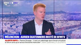 Pour Adrien Quatennens, Jean-Luc Mélenchon "ne minore pas les attentats" et ses propos ne sont "pas complotistes"