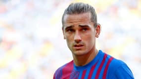 L'attaquant français du Barça Antoine Griezmann contre Getafe, le 29 août 2021 à Barcelone 