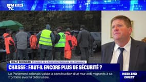 Willy Schraen, président de la Fédération Nationale des Chasseurs, "catastrophé" par les accidents de chasse mais assure qu'"il n'y a pas de risque zéro"