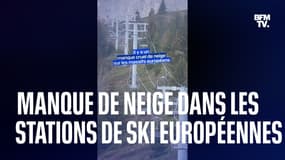 Dans les stations de ski européennes, les records de chaleur du Nouvel An entraînent un important manque de neige