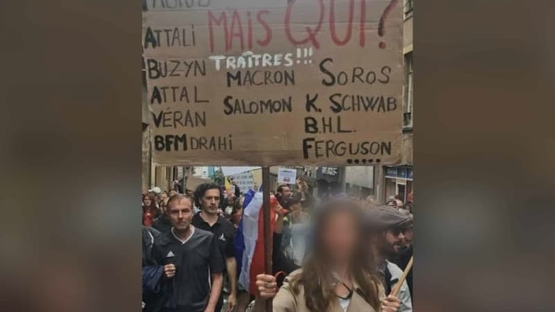 Une pancarte antisémite a été repérée dans le cortège contre le pass sanitaire samedi à Metz