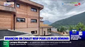 Hautes-Alpes: un chalet neuf installé à Briançon pour aider les plus démunis