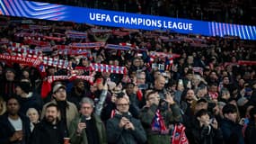 Les supporteurs de l'Atlético de Madrid avant un match de Ligue des champions en février 2025.