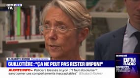 Policiers agressés à Lyon: "Cela ne peut pas rester impuni", affirme Élisabeth Borne