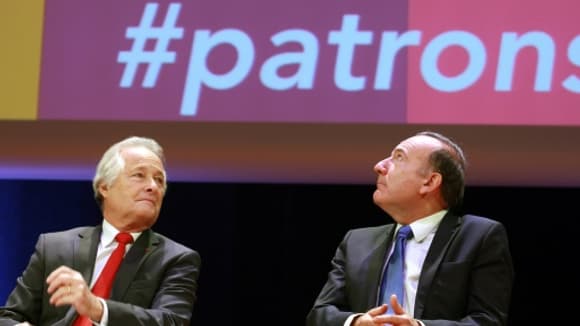 Jean-François Roubaud et Pierre Gattaz. Jean-François Roubaud et Pierre Gattaz.