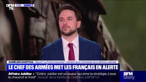 Guerre en Ukraine: "Je ne suis pas pour qu'on nous bassine avec une économie de guerre qui n'a pas de corrélat réel", assure Aurélien Saintoul (député LFI)