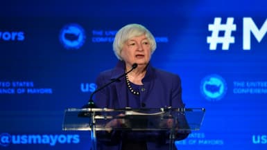 La secrétaire américaine au Trésor, Janet Yellen, le 19 janvier 2022 à Washington