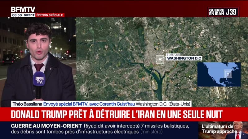 Guerre au Moyen-Orient: "Le pays entier pourrait être détruit en une seule nuit", assure Donald Trump, à propos de l'Iran