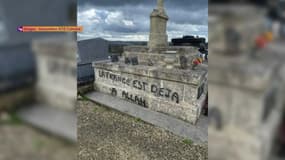 Des tombes ont été taguées à Clermont-d’Excideuil en Dordogne. 
