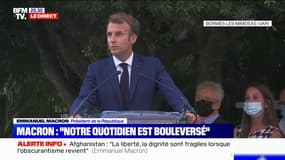 Emmanuel Macron: "Être citoyen, ce n'est pas demander toujours des droits supplémentaires, c'est veiller d'abord à tenir ses devoirs à l'égard de la Nation"