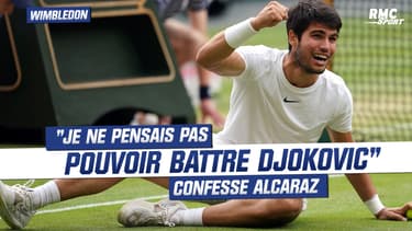 Wimbledon 2023 : "Je ne pensais pas pouvoir battre Djokovic", confesse Alcaraz après son sacre londonien