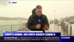 Tempête Dennis: des vents jusqu'à 120 km/h attendus dans le Finistère