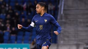 L'attaquant Bradley Barcola avec les U23 tricolores 