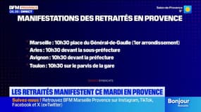 Provence-Alpes-Côte d'Azur: plusieurs manifestations de retraités organisées