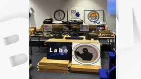 L'arsenal retrouvé par les autorités en marge de l'arrestation d'Antonio Ferrara.