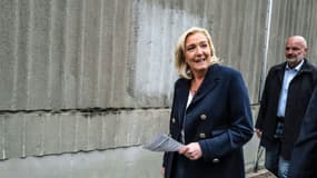Marine Le Pen en visite à La Tour Du Pin le 21 septembre 2021