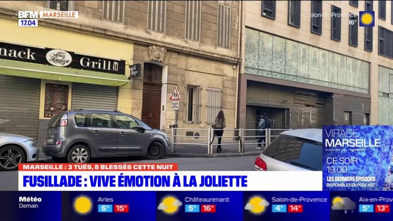 "C'est choquant": dans le quartier de la Joliette, l'émotion est vive après la mort d'une personne dans une fusillade
