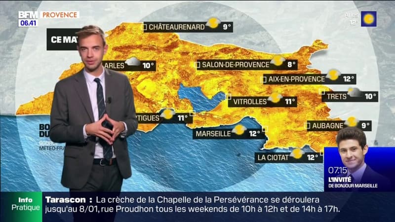 Météo Bouches-du-Rhône: du soleil attendu ce lundi, avec quelques nuages en fin de journée, jusqu'à 19°C à Marseille