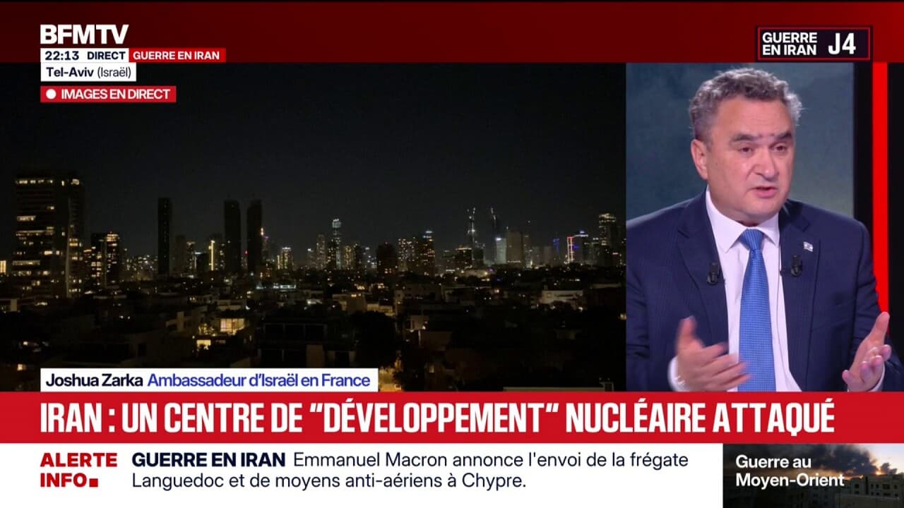 Guerre en Iran: "Il y a trois buts: se débarrasser du programme nucléaire, les missiles balistiques, et affaiblir le régime", détaille Joshua Zarka, ambassadeur d'Israël en France Kép