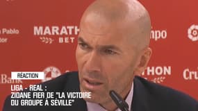 Real : Zidane savoure "la victoire du groupe à Séville"