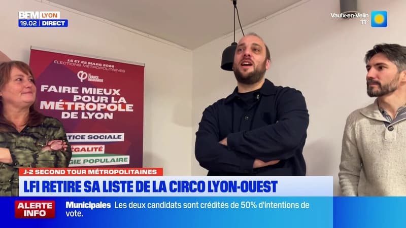 2nd tour élections métropolitaines : LFI retire sa liste de la circonscription Lyon-Ouest