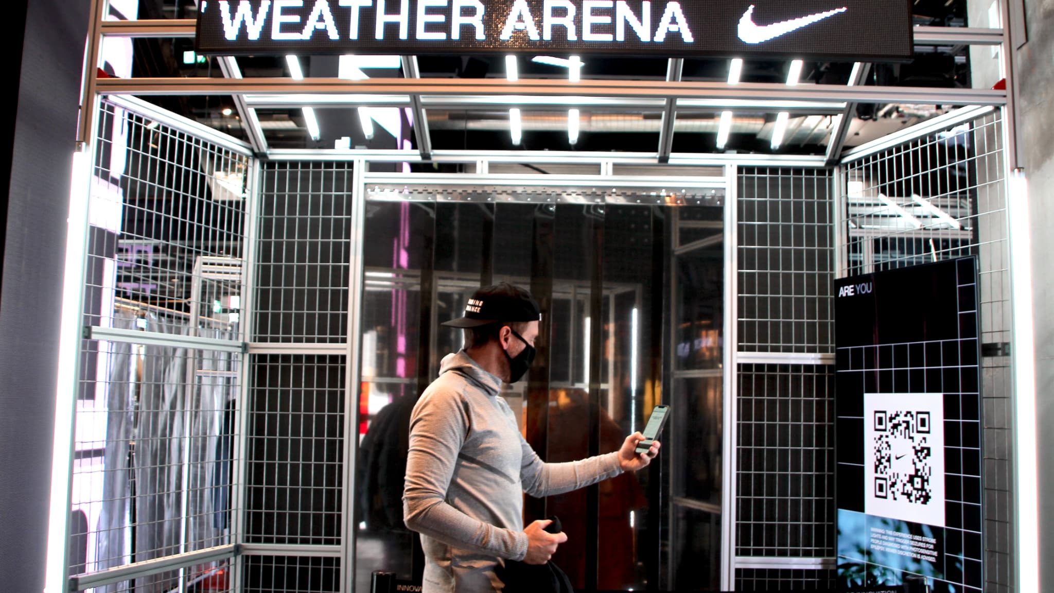 Enregistrez-vous gratuitement chez Nike pour avoir accès à la Weather Arena. 