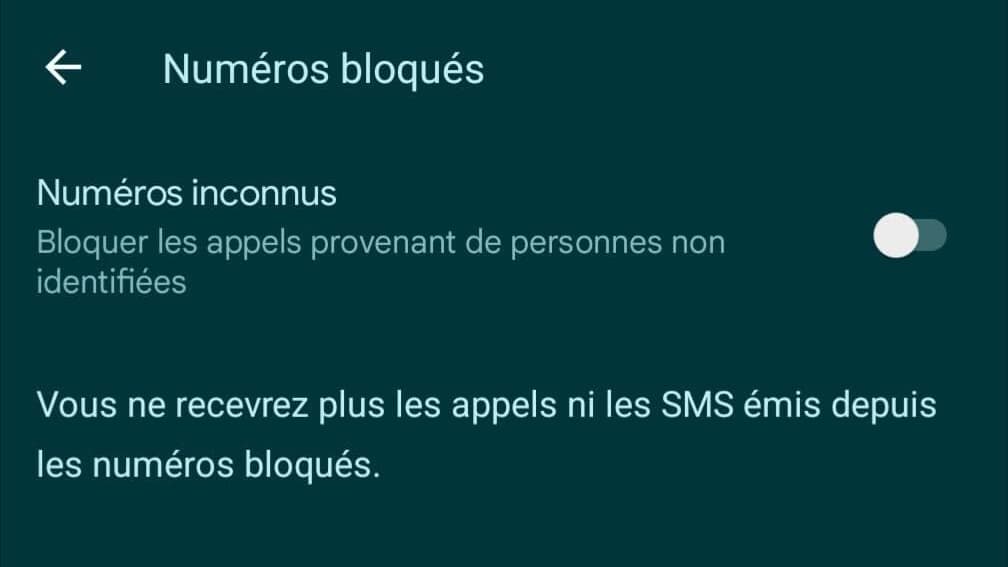 Le filtrage des appels sur Android