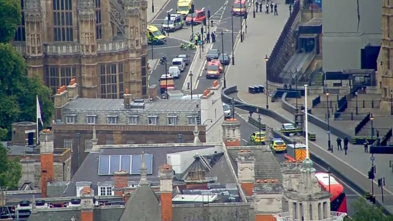 Devant le Parlement britannique ce mardi 14 août.