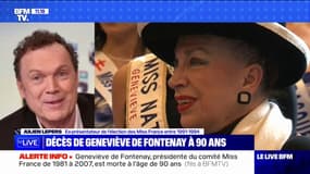 "Une femme de caractère": Julien Lepers réagit à la mort de Geneviève de Fontenay