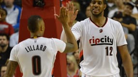 Damian Lillard et LaMarcus Aldridge 