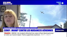 Ile-de-France: manifestation contre les nuisances aériennes à Cergy